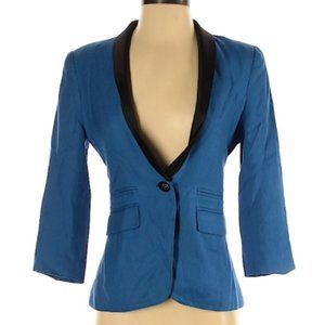 Smythe Satin Shawl Collar Blazer
